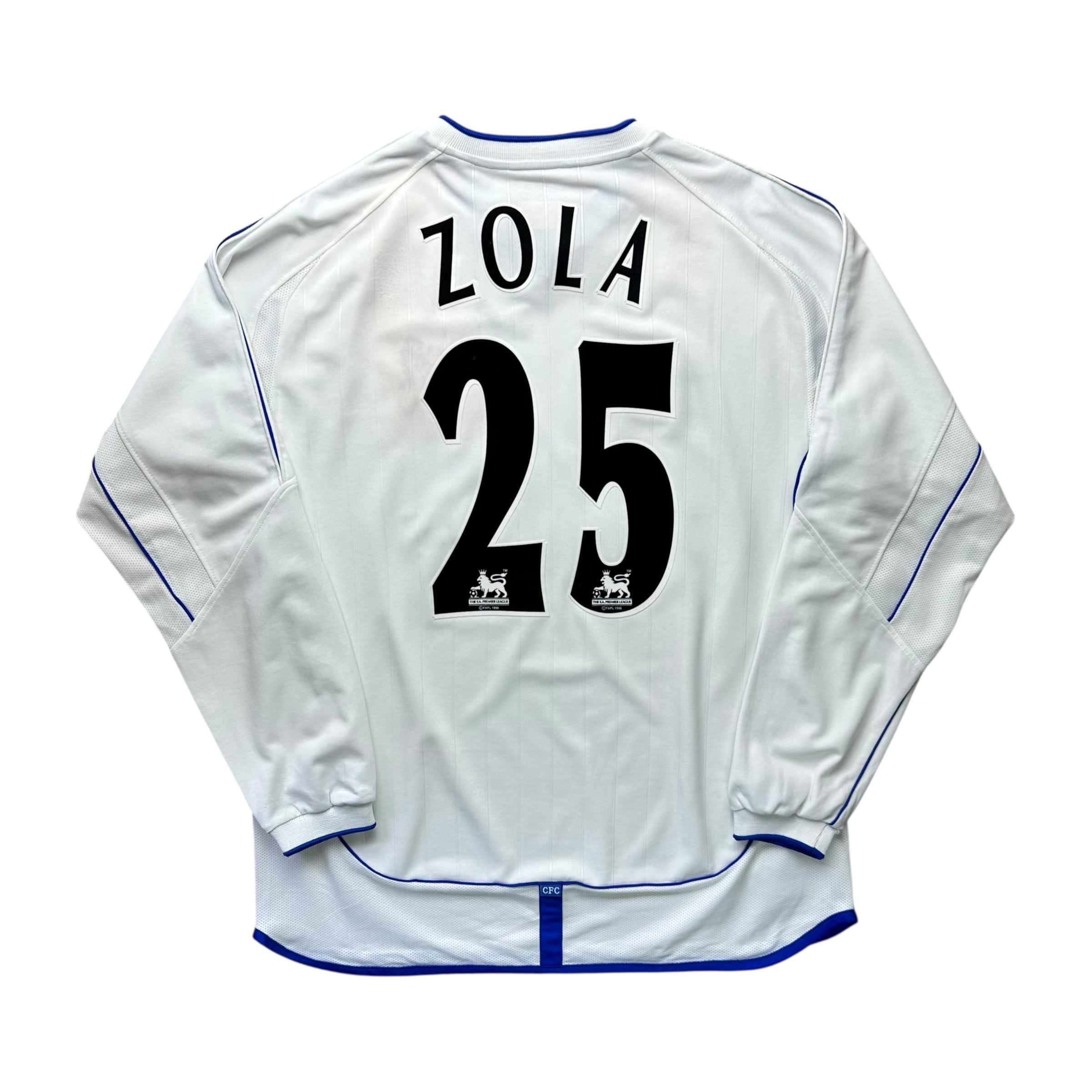 Chelsea 2001-03 Away L/S Shirt (L) Zola #25